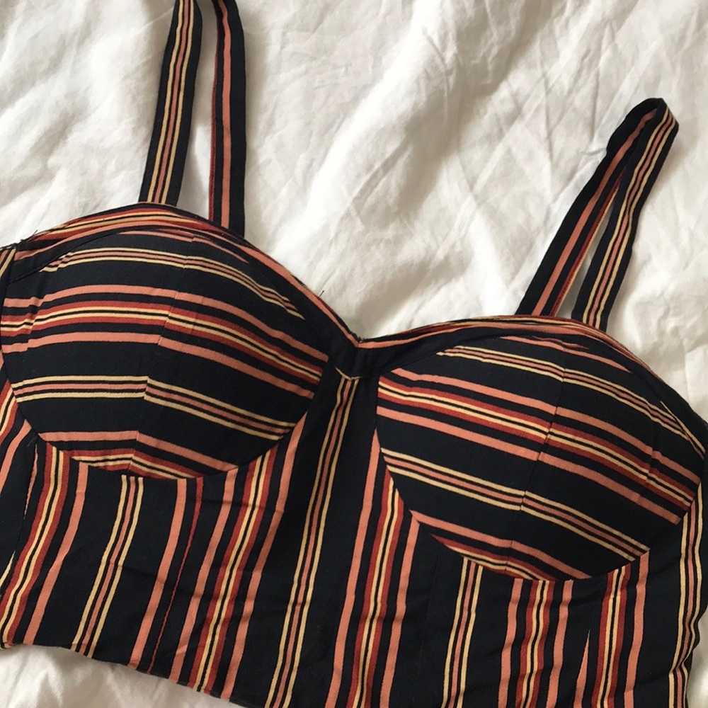 Striped Crop Top